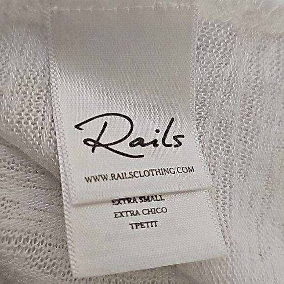 Rails Eden Long Sleeve V-neck Tee xs - Picture 6 of 7